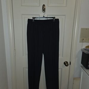 Gap Women's Bllack Pinstripe Elastic Waist/Drawstring Dress Pants